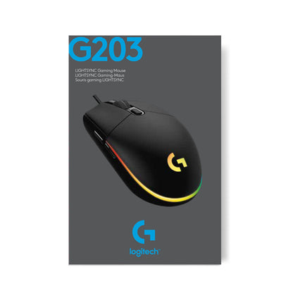 Miš  Logitech Gaming USB G203 LightSync bela (910-005797)