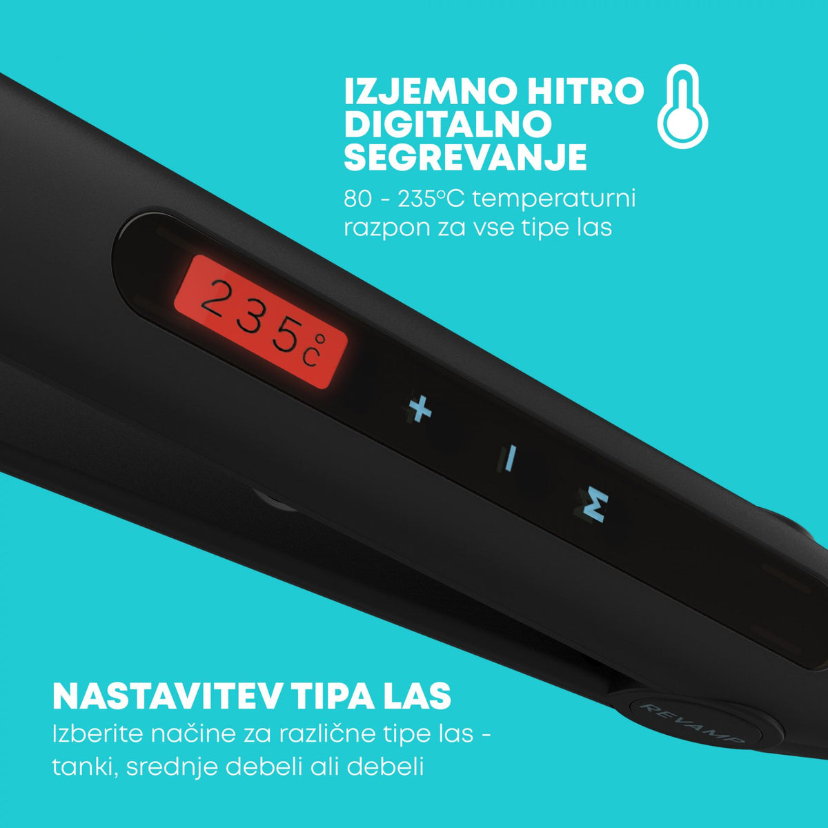 REVAMP PROGLOSS TOUCH DIGITAL CERAMIC ST-1500 LIKALNIK ZA LASE