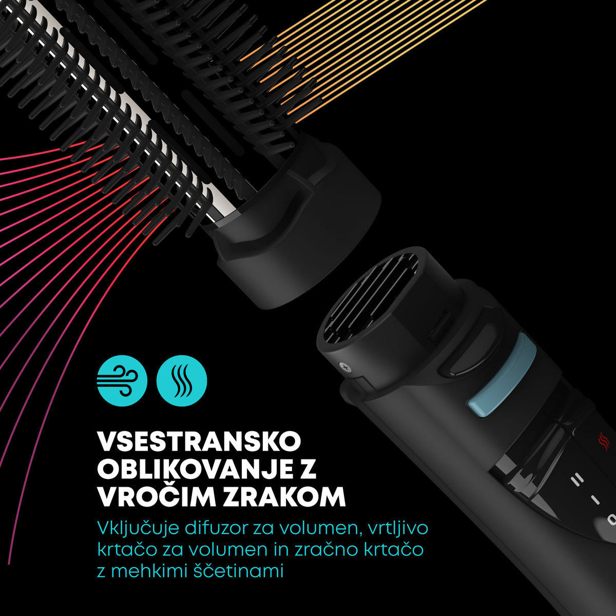 REVAMP PROGLOSS AIRSTYLE DR-1250 6 v 1 SET ZA OBLIKOVALNJE LAS