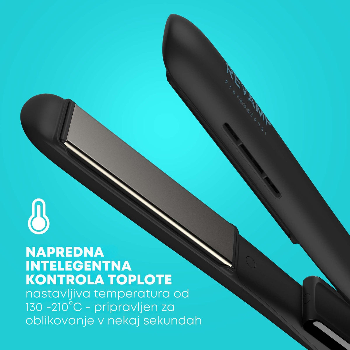 REVAMP PROGLOSS ION SHINE CERAMIC HAIR STRAIGHTENER ST-1850 LIKALNIK ZA LASE