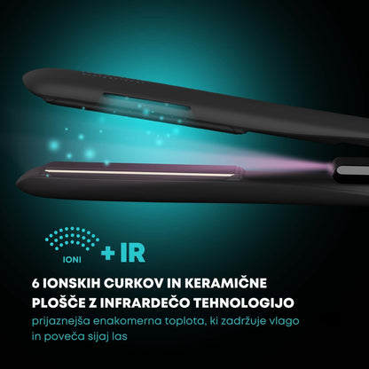 REVAMP PROGLOSS ION SHINE CERAMIC HAIR STRAIGHTENER ST-1850 LIKALNIK ZA LASE