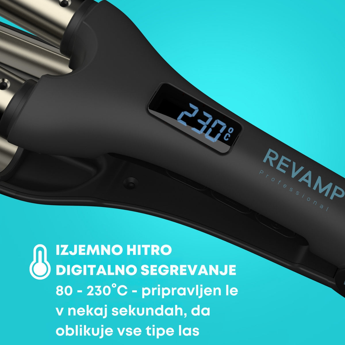 REVAMP PROGLOSS WAVE DEFINE STYLER PROFESSIONAL WV-1750 KODRALNIK ZA LASE