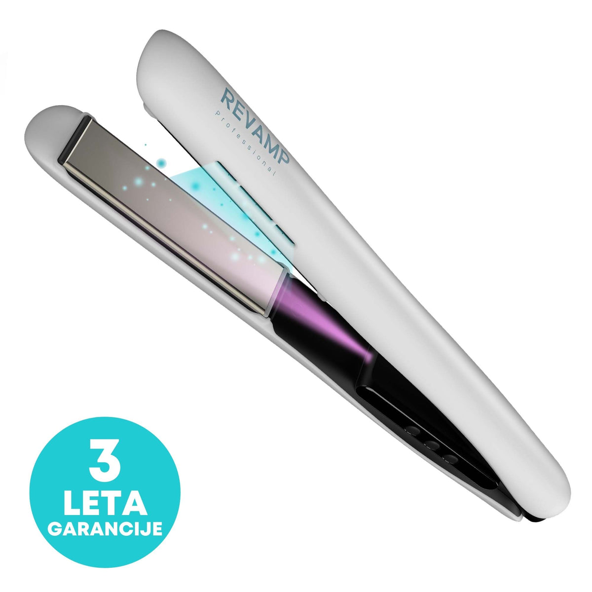 REVAMP PROGLOSS ION SHINE CERAMIC HAIR STRAIGHTENER ST-1850 LIKALNIK ZA LASE BELE BARVE