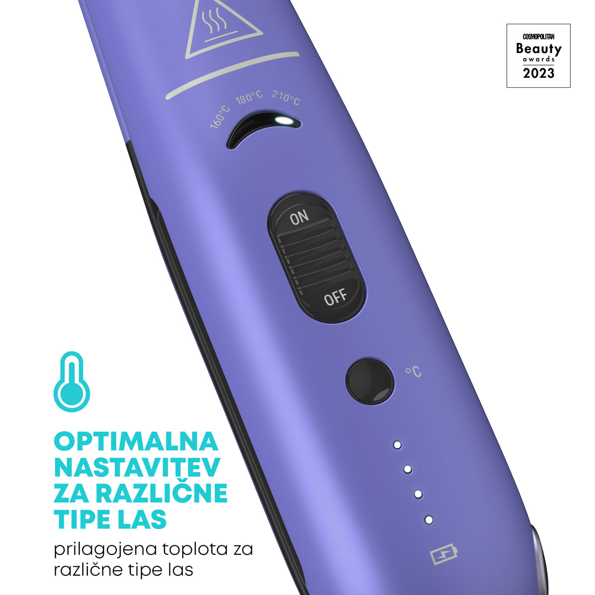 REVAMP PROGLOSS LIBERATE CORDLESS COMPACT ST-1700 BREZŽIČNI LIKALNIK ZA LASE - VIJOLIČNE BARVE