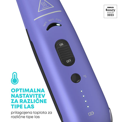 REVAMP PROGLOSS LIBERATE CORDLESS COMPACT ST-1700 BREZŽIČNI LIKALNIK ZA LASE - VIJOLIČNE BARVE