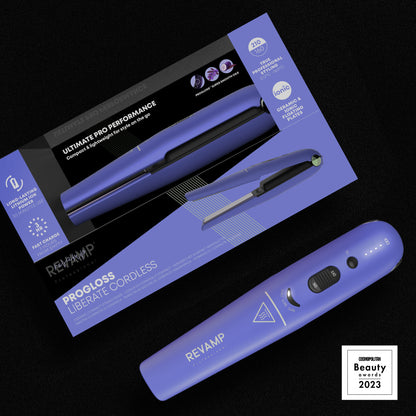 REVAMP PROGLOSS LIBERATE CORDLESS COMPACT ST-1700 BREZŽIČNI LIKALNIK ZA LASE - VIJOLIČNE BARVE