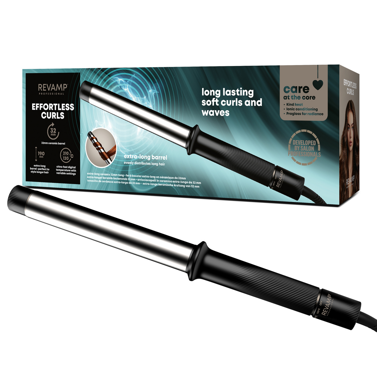 REVAMP EFFORTLESS CURLS - LONG TONG TO-1250 KODRALNIK Z EKSTRA DOLGIM VALJEM