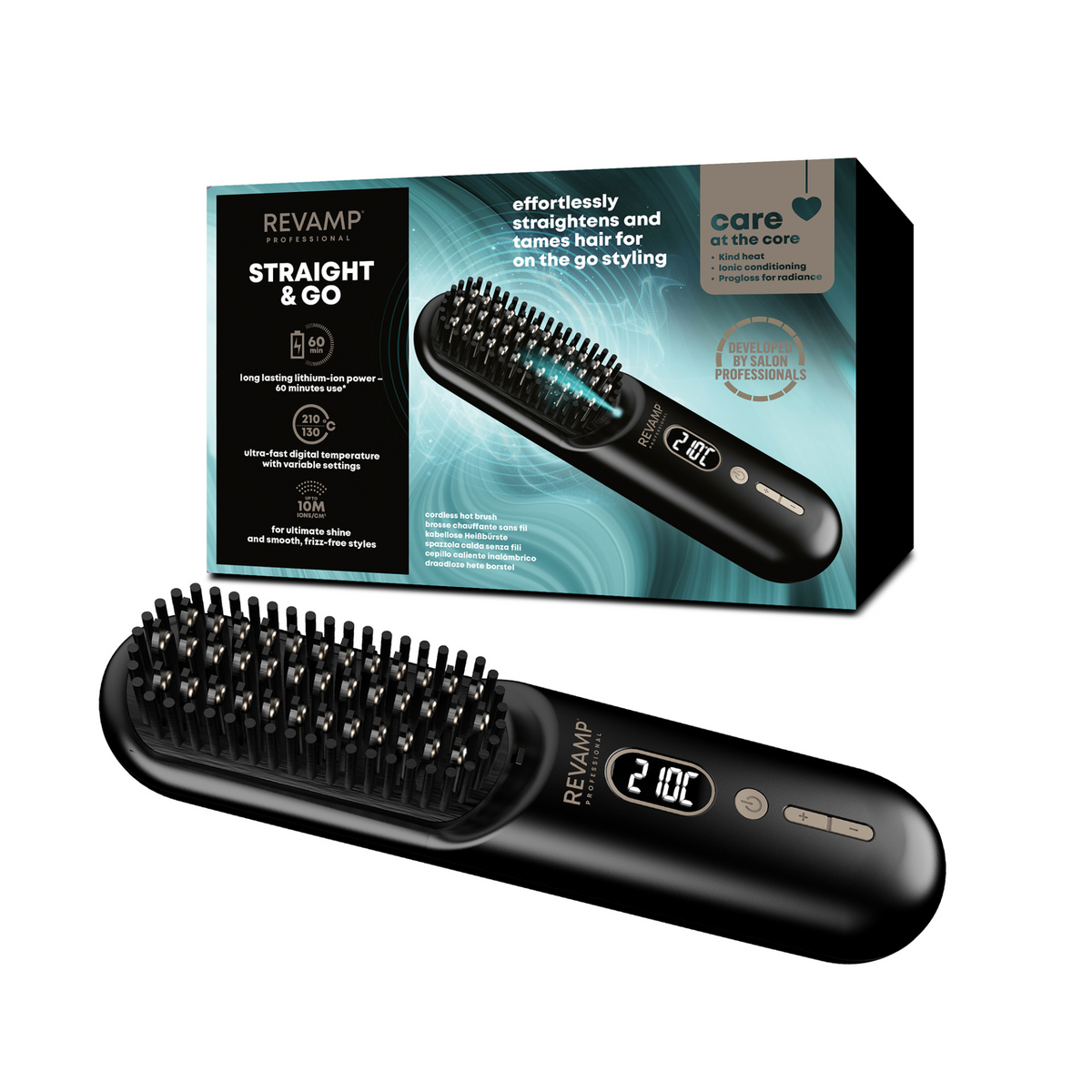 REVAMP STRAIGHT & GO - COMPACT BRUSH BR-1950 VROČA KRTAČA