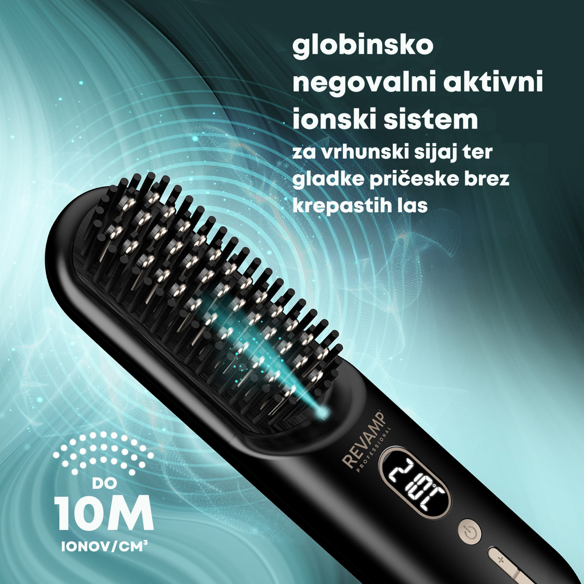 REVAMP STRAIGHT & GO - COMPACT BRUSH BR-1950 VROČA KRTAČA
