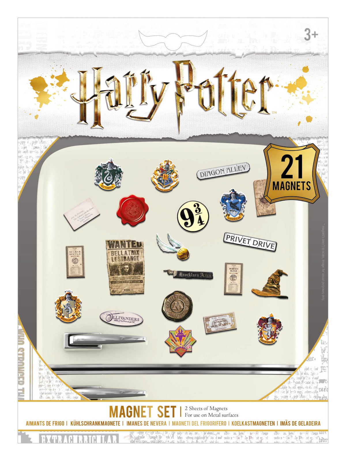 Pyramid HARRY POTTER set magnetov