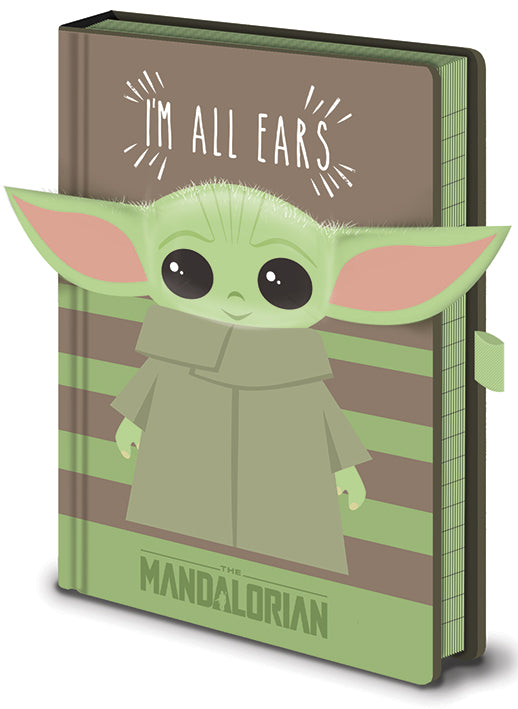 Pyramid STAR WARS: THE MANDALORIAN (I'M ALL EARS GREEN) NOVELTY NOTEBOOK beležka