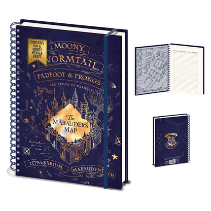 PYRAMID HARRY POTTER (MARAUDERS MAP) A4 WIRO NOTEBOOK BELEŽKA