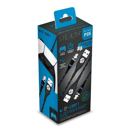 STEALTH TWIN MAGNETIC PLAY & CHARGE 2 X 3m KABEL ZA PS5