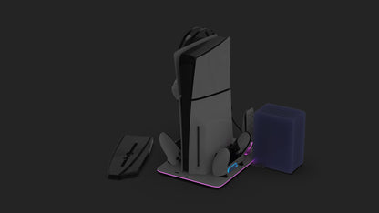 MAXX TECH PS5 STANDARD & SLIM DLX LED MULTI-FUNKCIJSKO STOJALO ZA POLNJENJE