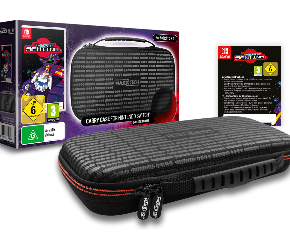 MAXX TECH CARRY CASE & HYPER SENTINEL BUNDLE SWITCH 2&1 (CIAB)