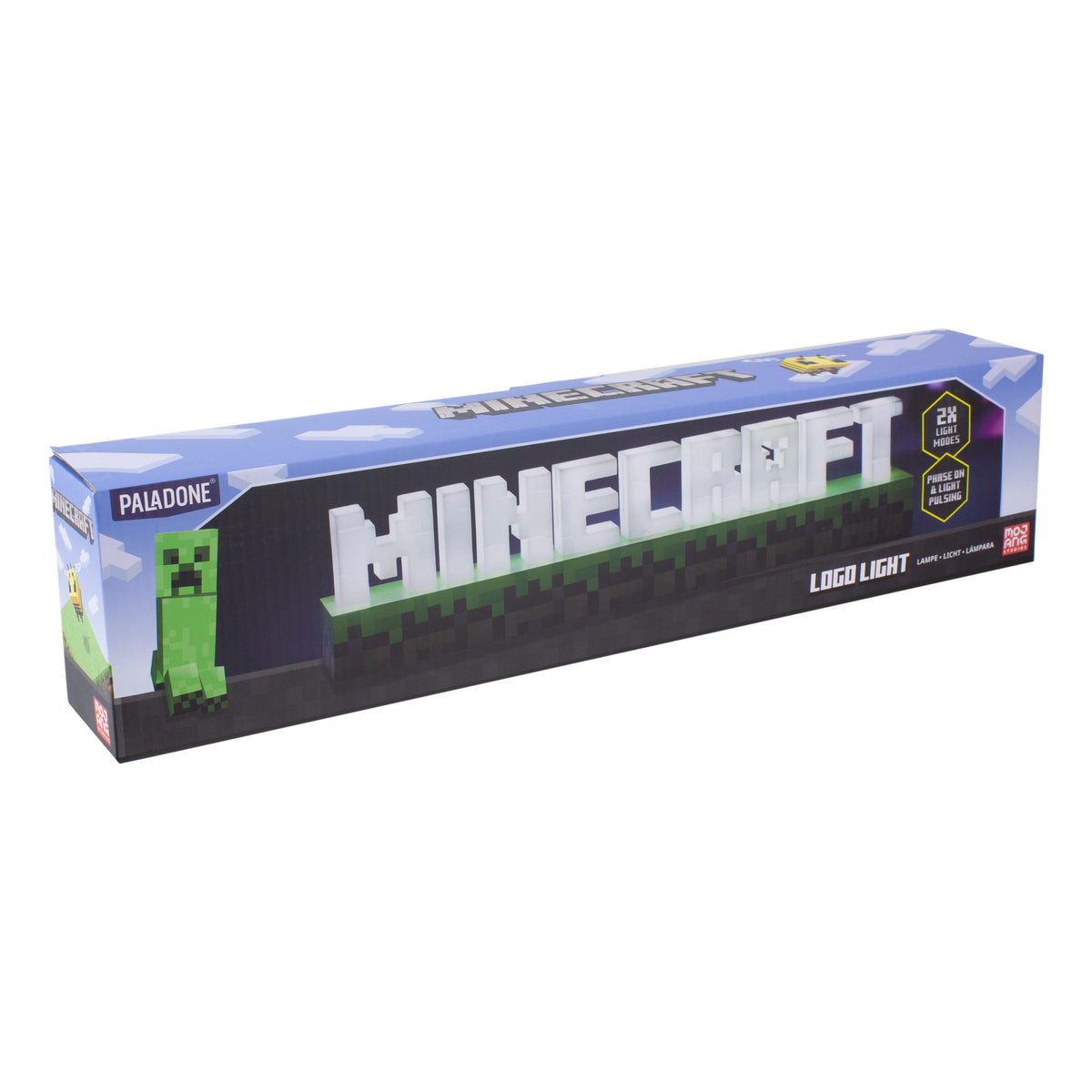 PALADONE Minecraft logo namizna svetilka