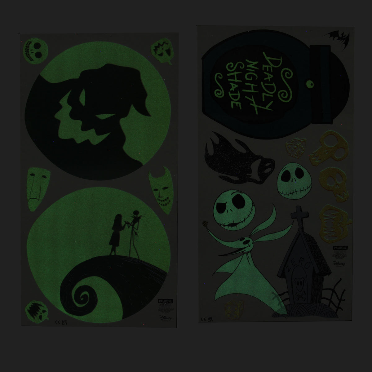 PALADONE Nightmare Before Christmas stenske nalepke