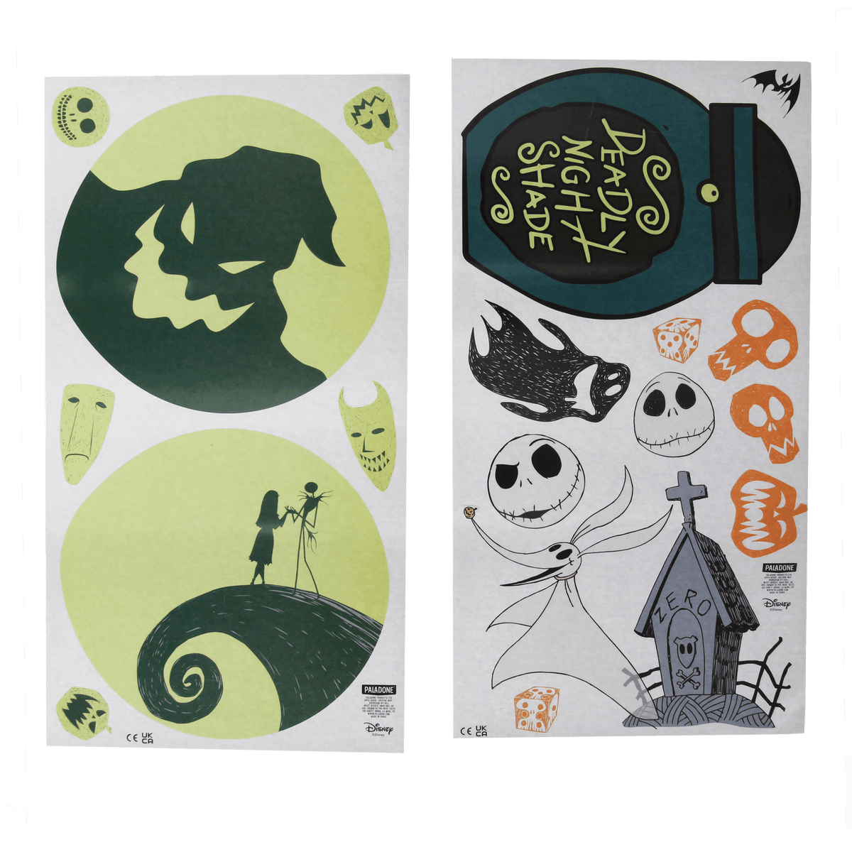 PALADONE Nightmare Before Christmas stenske nalepke
