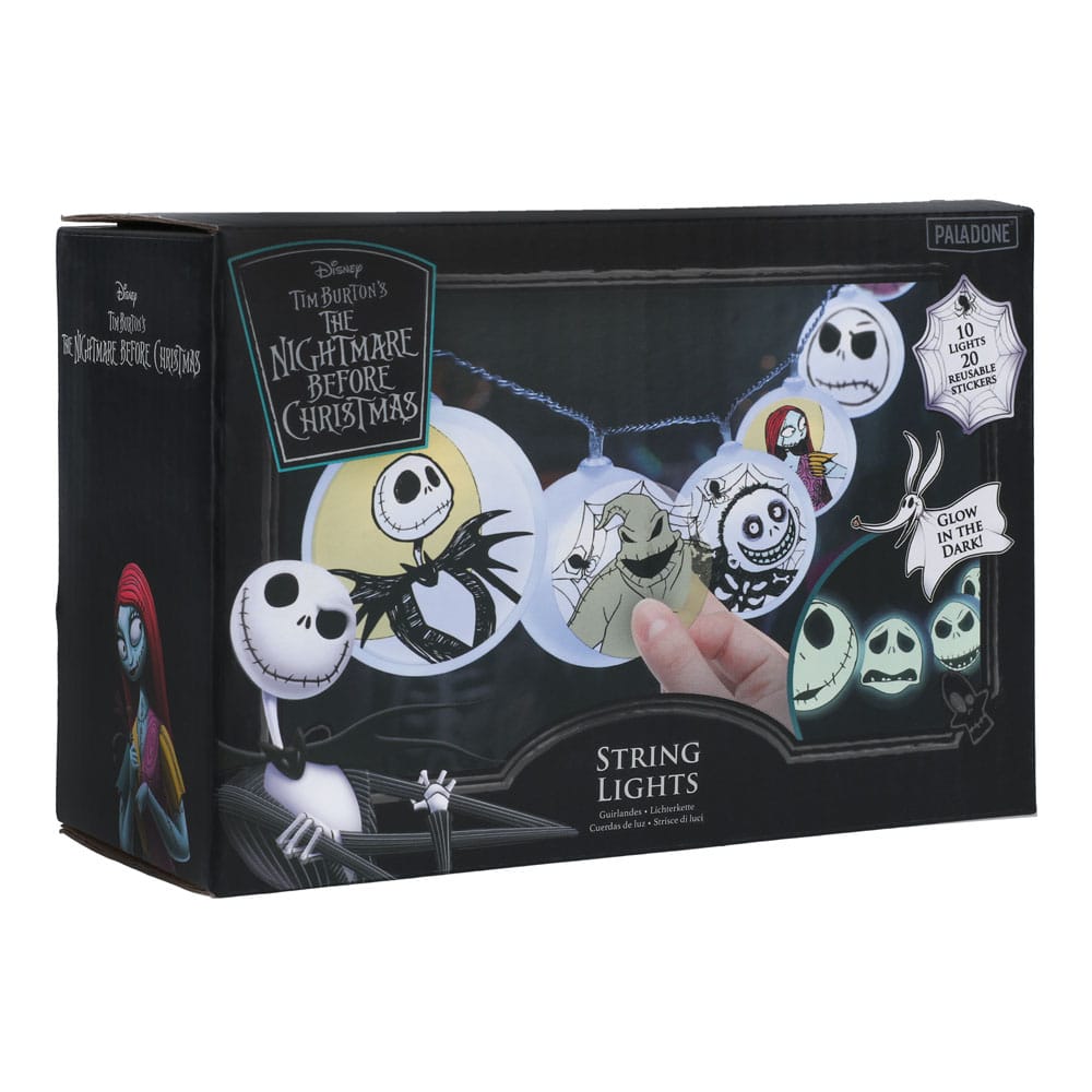 PALADONE Nightmare Before Christmas String Lights With Sticker dekorativne lučke