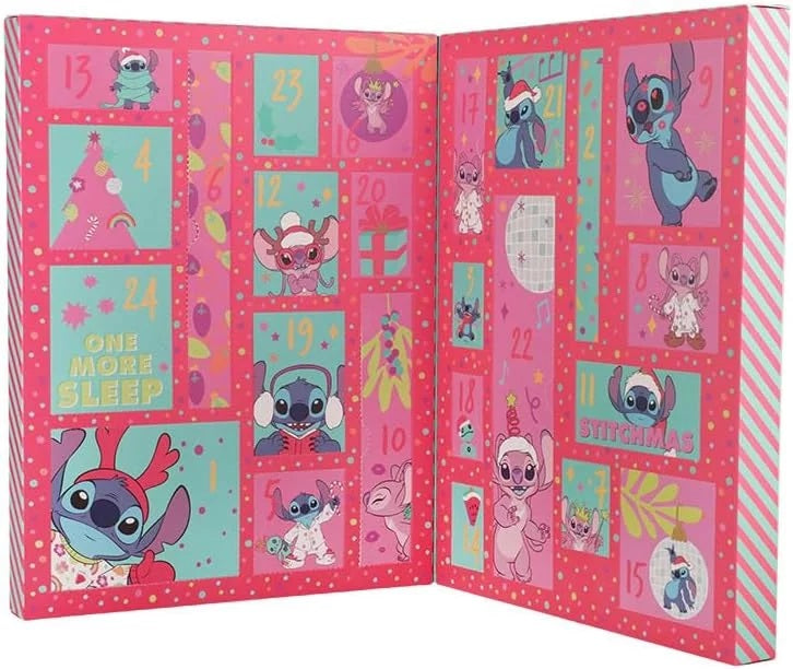 PALADONE Disney Stitch pisarniški material 24 dnevni adventni koledar