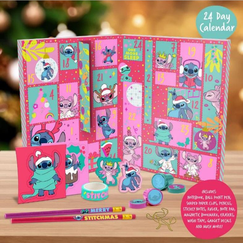 PALADONE Disney Stitch pisarniški material 24 dnevni adventni koledar