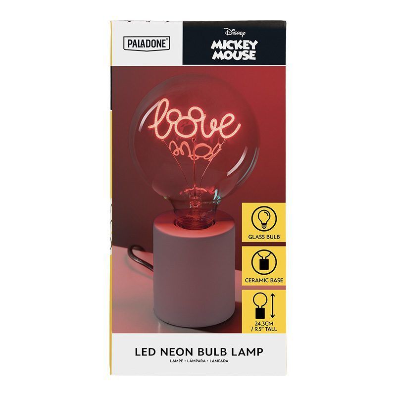 PALADONE Disney Mickey LED neon bulb namizna svetilka