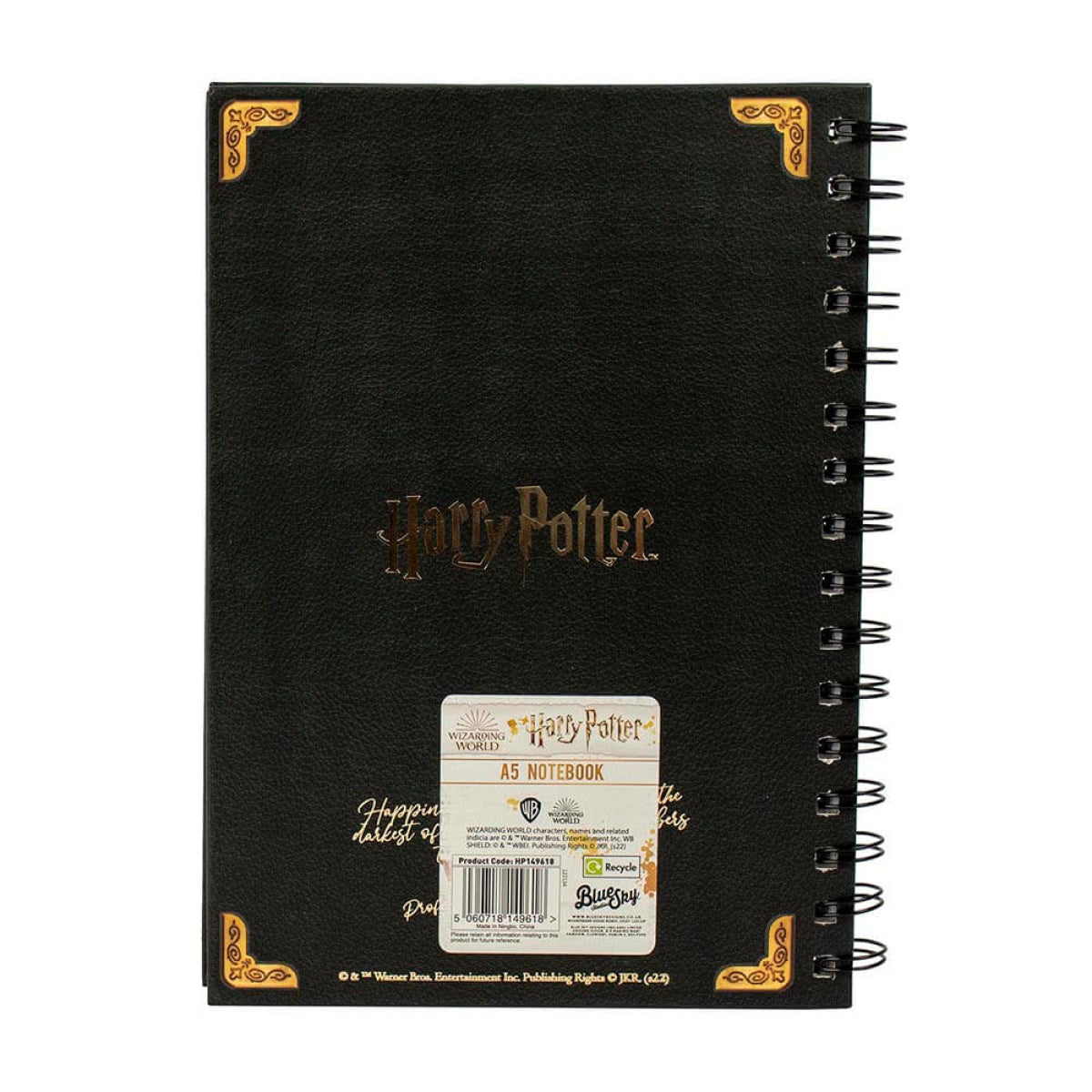 BLUE SKY: Harry Potter - Hogwarts shield A5 zvezek
