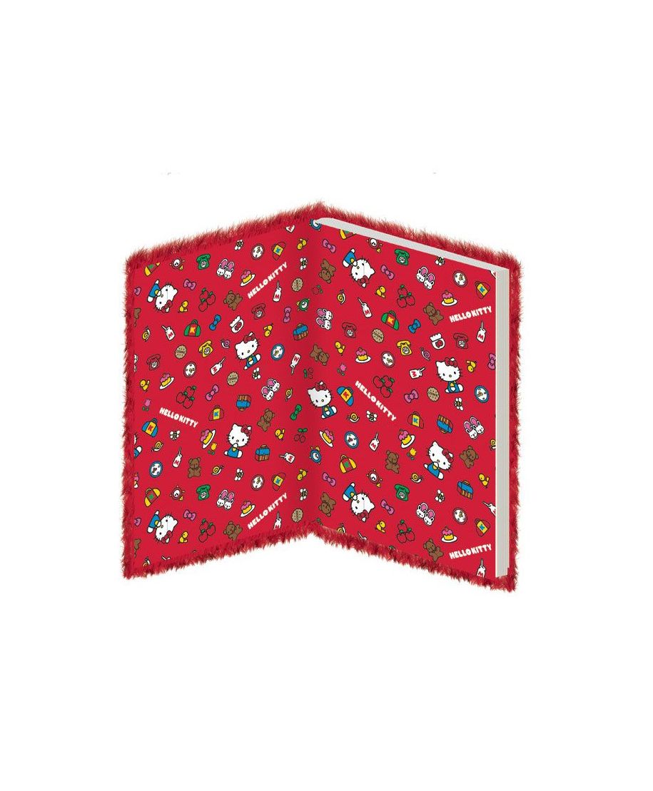 PYRAMID HELLO KITTY A5 PLUSH CASEBOUND beležnica