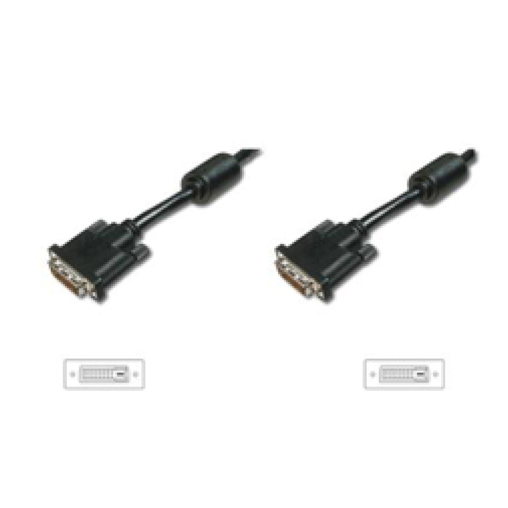 Kabel DVI-D(m)=>DVI-D(24+1)(m) 5,00m črn Digitus (AK-320101-050-S)