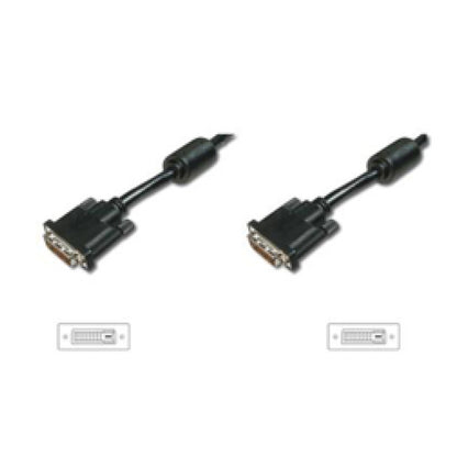Kabel DVI-D(m)=>DVI-D(24+1)(m) 5,00m črn Digitus (AK-320101-050-S)