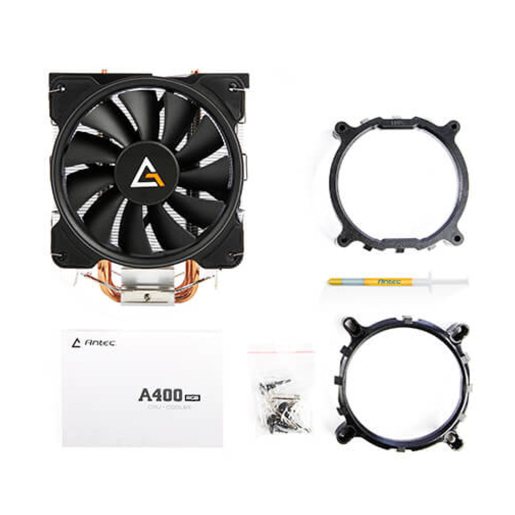 Zračni hladilnik Antec A400 - RGB črna-srebrna (0-761345-10921-5)