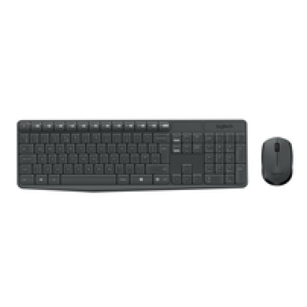 Tipkovnica in miš Logitech brezžična desktop MK235 SLO črna (920-008031)