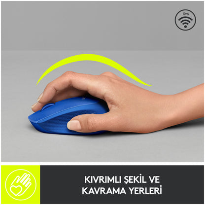Miš Logitech brezžična optična M280 modra (910-004290)