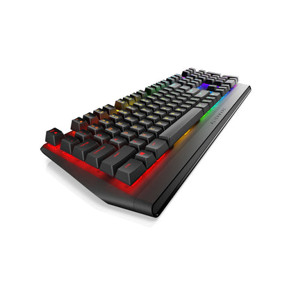 Tipkovnica Dell USB gaming Alienware AW410K US international Cherry  MX Brown RGB črna (545-BBDK)