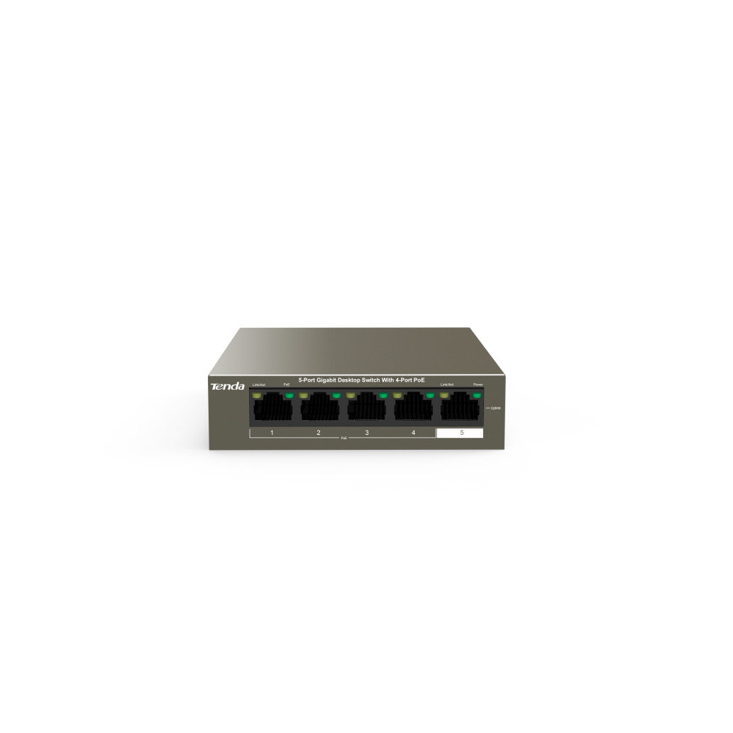 STIKALO 5-PORT Tenda 100/1000 PoE (TEG1105P-4-63W)