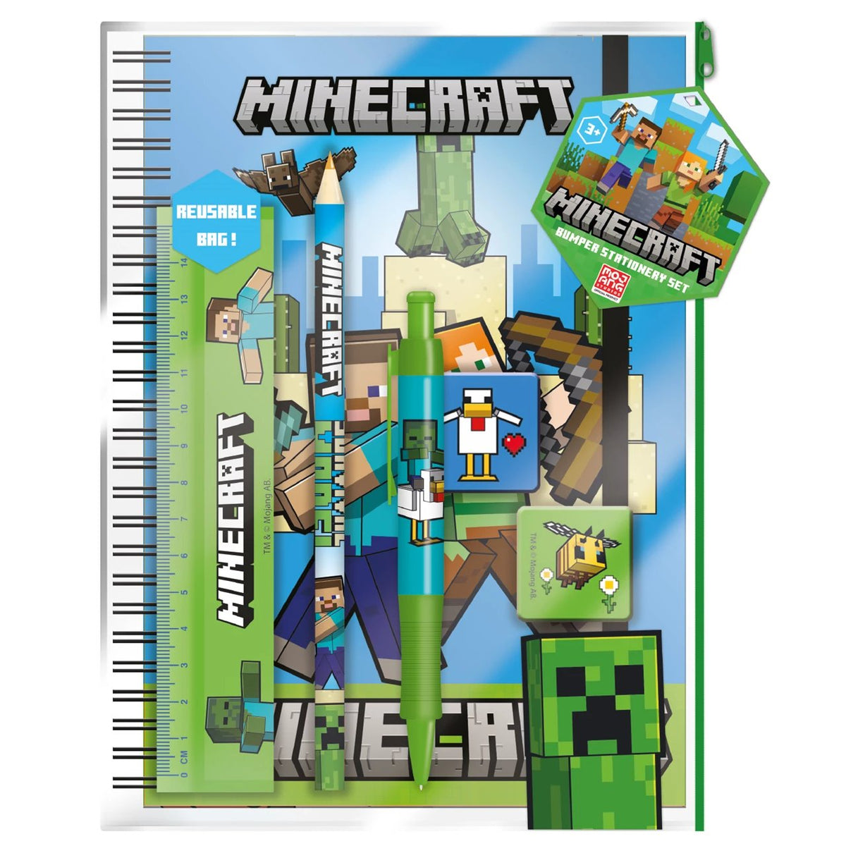PYRAMID DST MINECRAFT A5 BUMPER pisarniški set