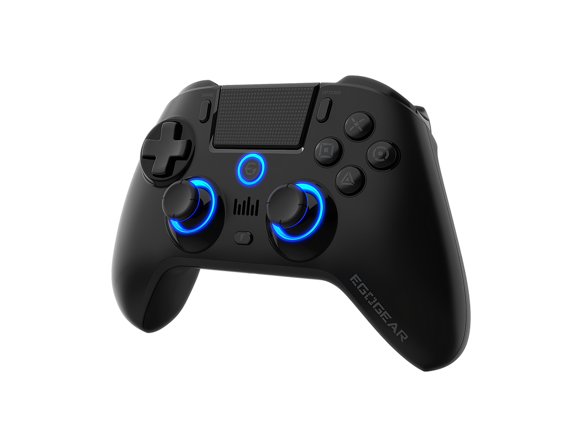 EGOGEAR SC15 BREZŽIČNI RGB KONTROLER ZA PS4, PC, PS3 - ČRNE BARVE