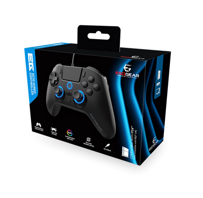 EGOGEAR SC10 RGB KONTROLER ZA PS4, PC, PS3 - ČRNE BARVE