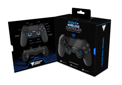 DRAGONSHOCK MIZAR+ BT BREZŽIČNI KONTROLER ZA PS4, PC, MOBILE- ČRNE BARVE