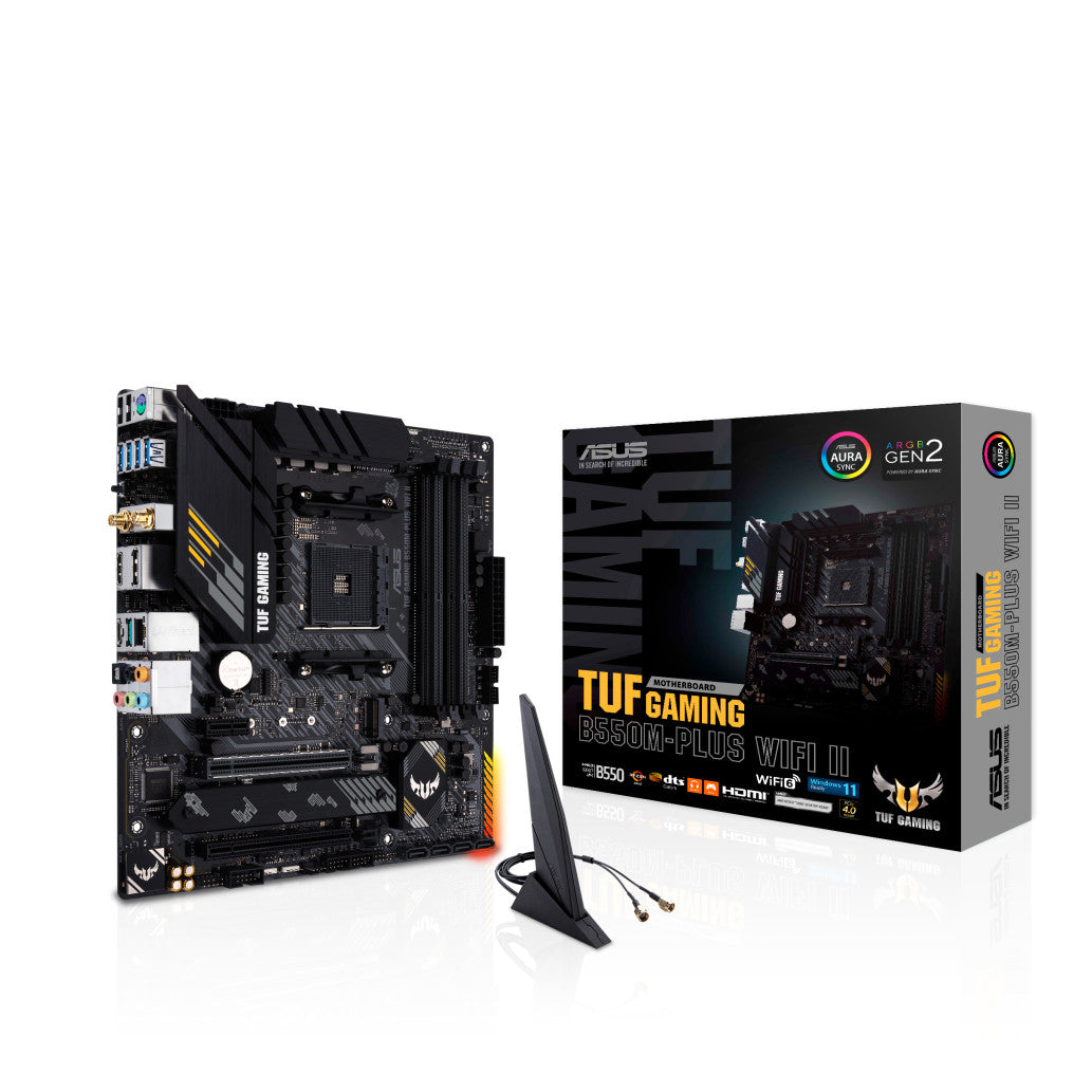 Osnovna plošča AM4 Asus TUF GAMING B550M-PLUS WIFI II  microATX 1xHDMI 2.1 1xDisplayPort 1.4