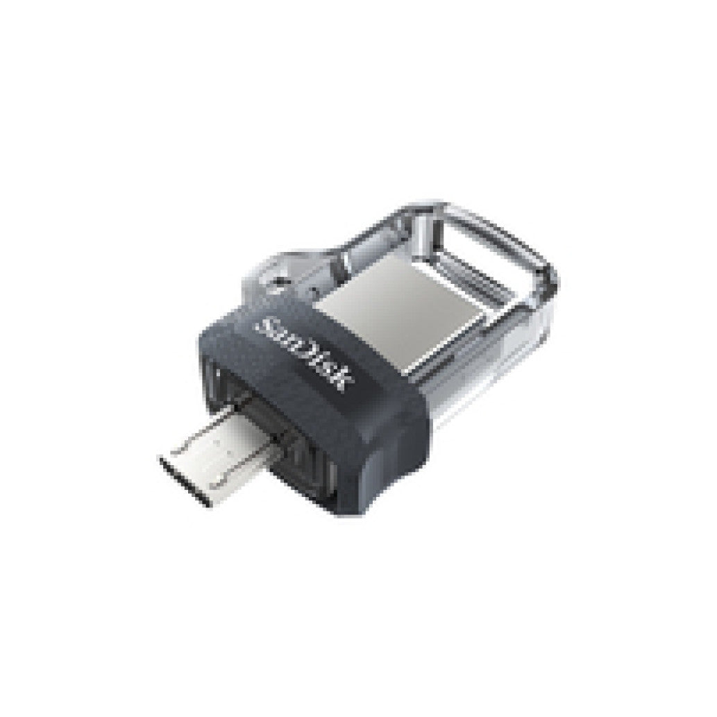 Spominski ključek 32GB USB-micro/A Sandisk Ultra Dual 150MB/s plastičen drsni micro črn OnTheGo združljiv (SDDD3-032G-G46)