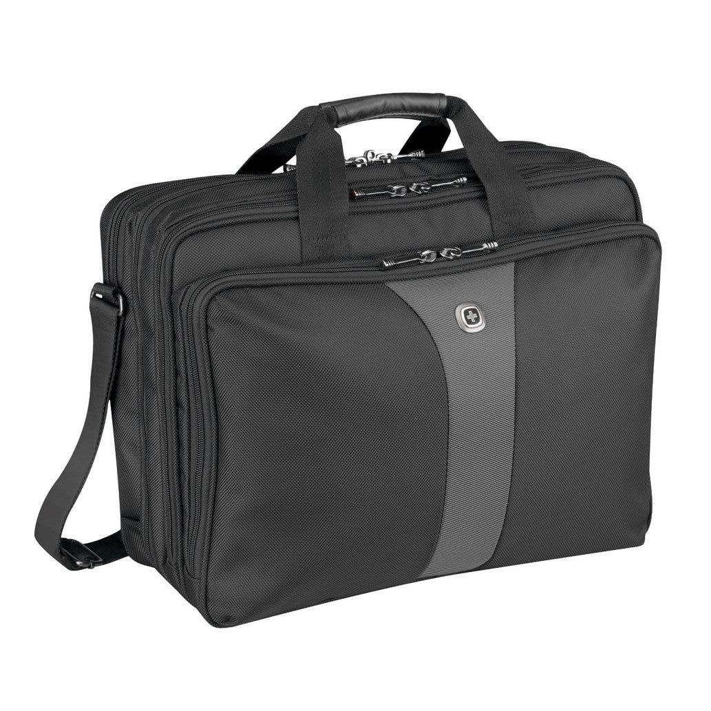 Torba za notesnik 43,9 cm (17,3″) Wenger Legacy Triple Gusset črno/siva (600655)