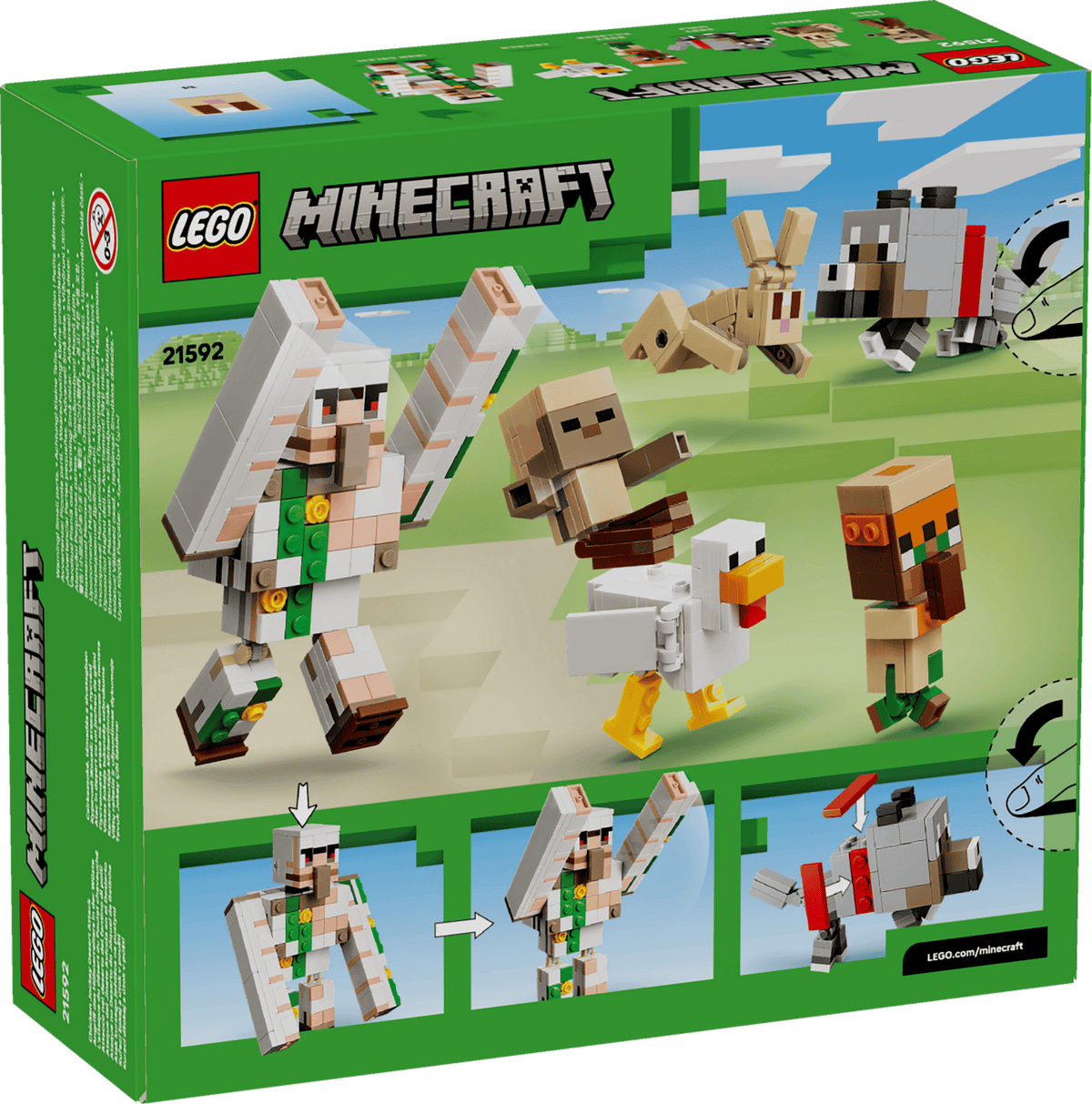 LEGO MINECRAFT - CHICKEN JOCKEY DESERT ATTACK #21592