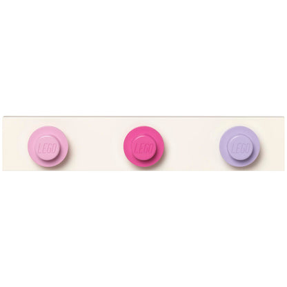 LEGO WALL HANGER RACK PINK - DARKPINK - LILAC STENSKI OBEŠALNIK
