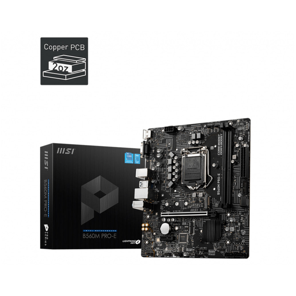 Osnovna plošča 1200 MSI B560M PRO-E microATX 1xVGA 1xHDMI 2.0b