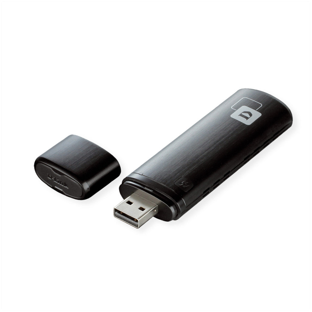 Brezžični mrežni adapter USB 2.0 D-link WiFi5 802.11ac AC1200 867Mbit/s dualband 1x notranja antena (DWA-182)