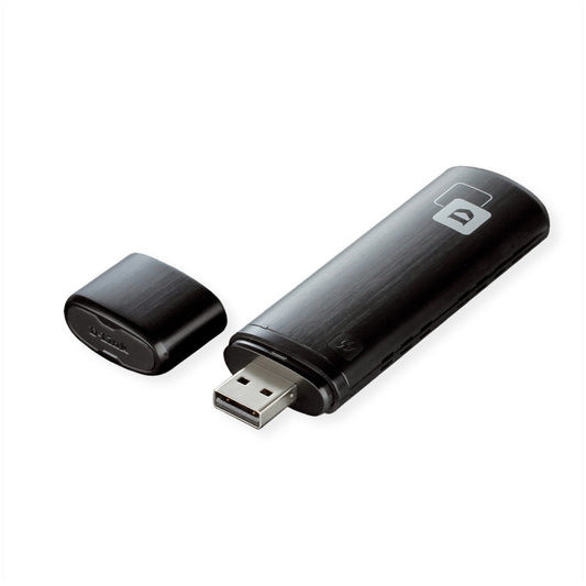 Brezžični mrežni adapter USB 2.0 D-link WiFi5 802.11ac AC1200 867Mbit/s dualband 1x notranja antena (DWA-182)