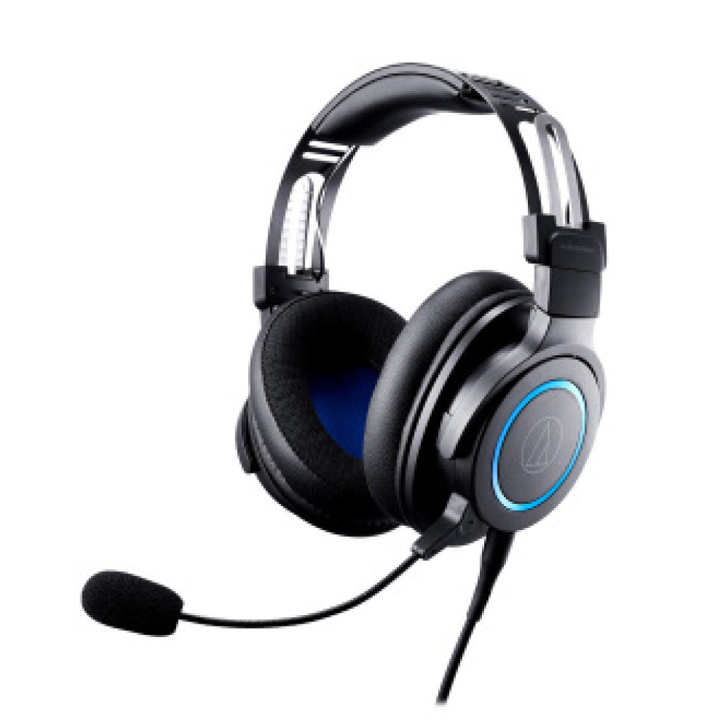 Slušalke žične naglavne 2x 3,5mm Audio-Technica ATH-G1 Gaming z mikrofonom  - črne