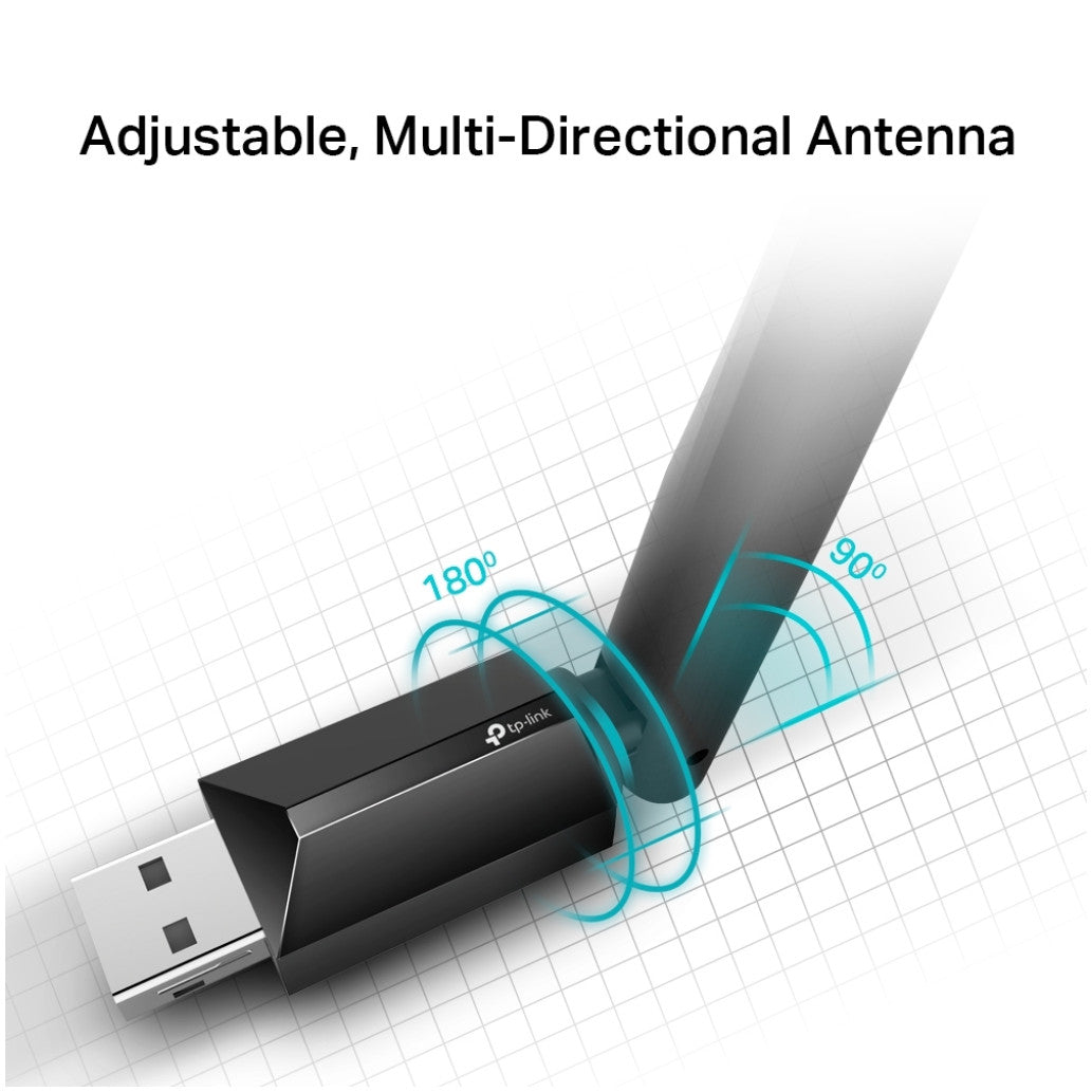 Brezžični mrežni adapter USB 2.0 TP-Link WiFi5 802.11ac AC600 600Mbit/s Dualband 1x antena (ARCHER T2U PLUS)