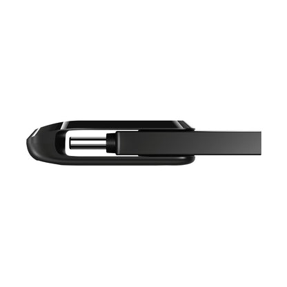 Spominski ključek 128GB USB 3.2/USB-C Sandisk Dual Drive Go 400MB/s plastičen vrtljiv črn (SDDDC3-128G-G46)